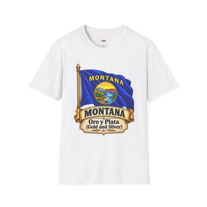 Montana Flag T-Shirt — State Seal "Oro y Plata (Gold and Silver)" Graphic Tee