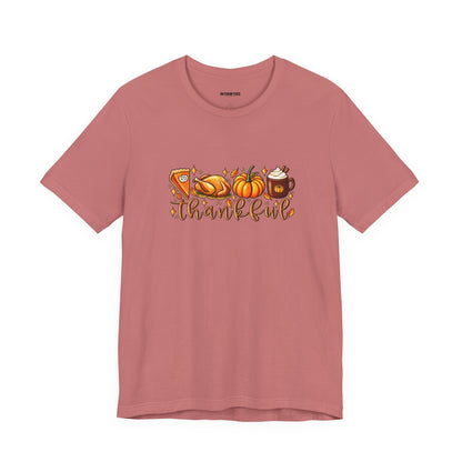 Thankful Harvest Tee — Thanksgiving Pumpkin & Pie Fall Shirt
