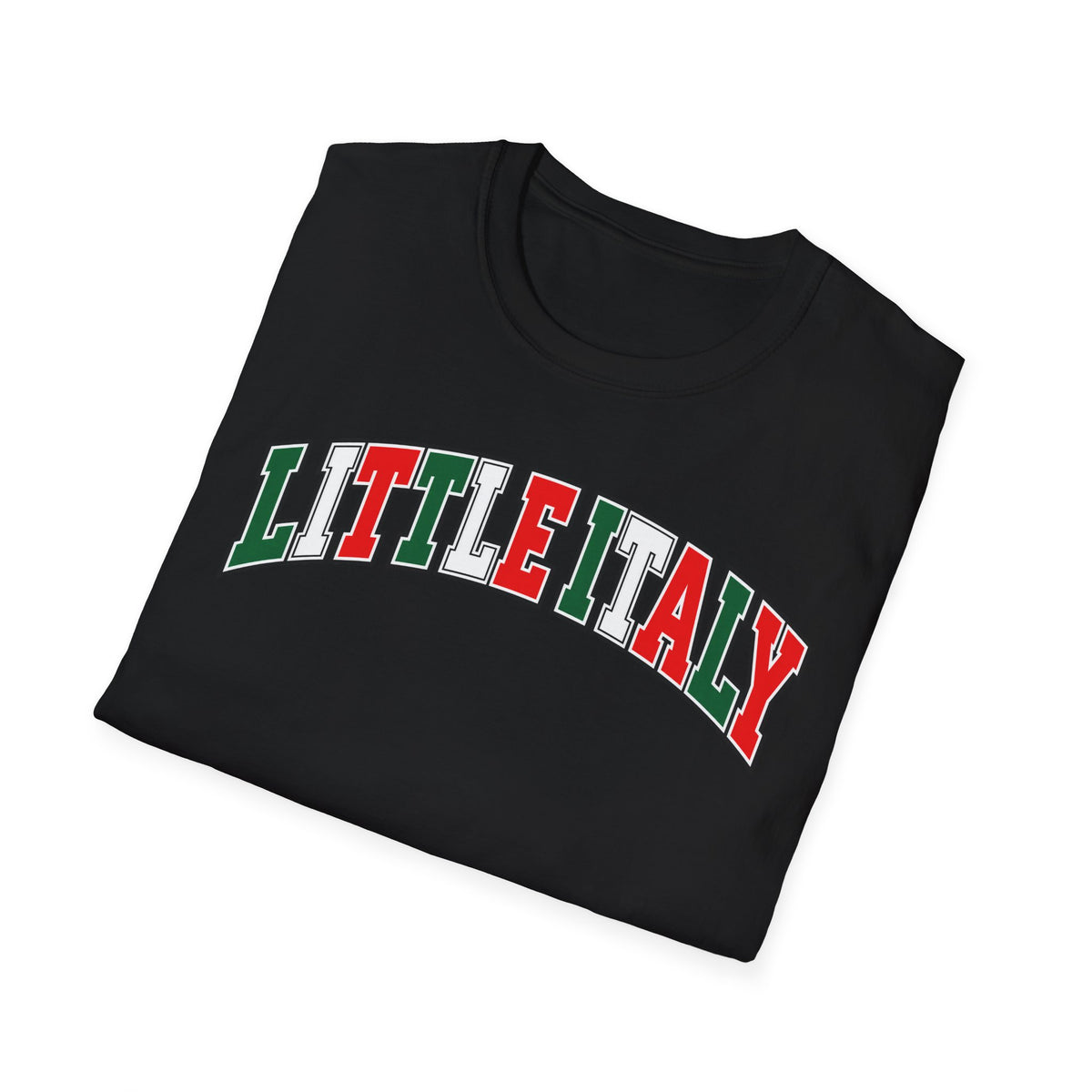 Little Italy T‑Shirt — Italian Flag Arch Graphic Tee