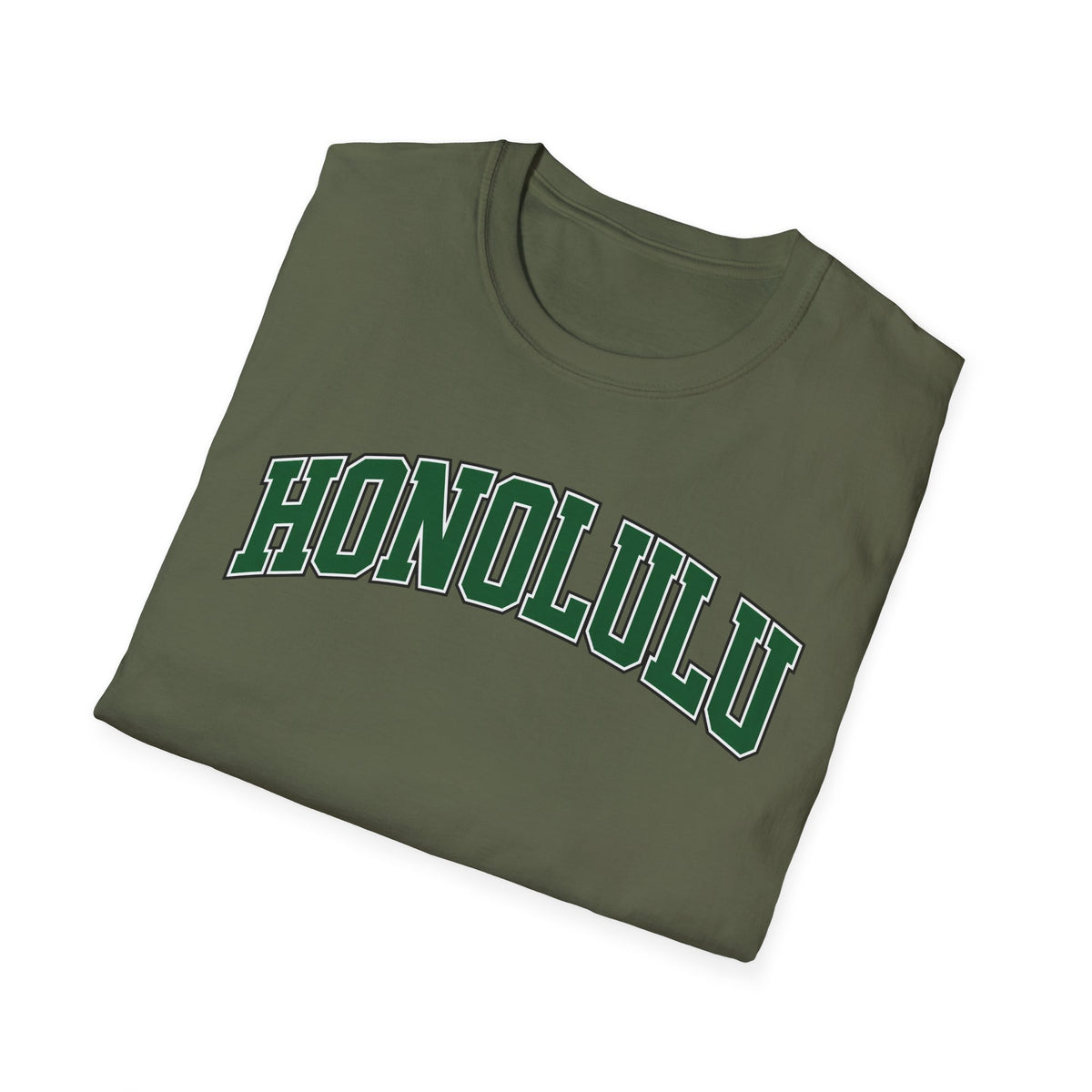 Honolulu Arch Logo T-Shirt — Vintage Collegiate Hawaii Tee