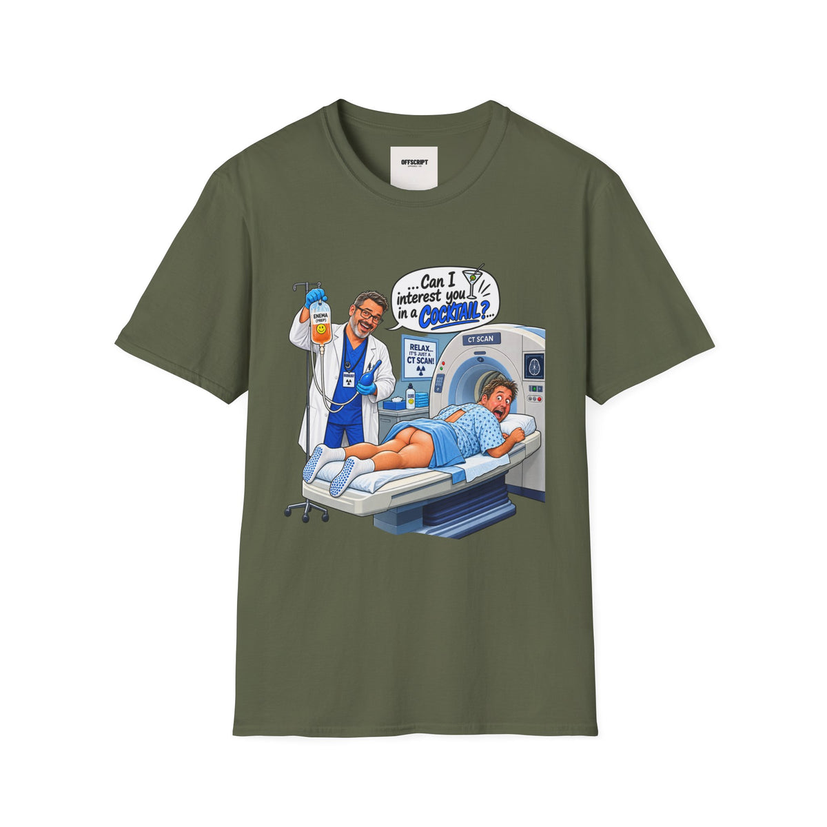 CT Tech T-Shirt — Funny ‘Can I Interest You in a Cocktail?’ Radiology Shirt