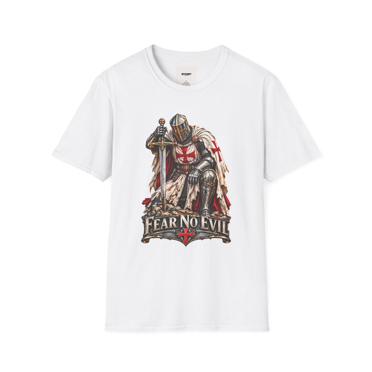 Knight T-Shirt — Fear No Evil Crusader Graphic Tee