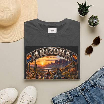 Arizona Bike Week Sunset T-Shirt — Vintage Motorcycle Desert Road Tee