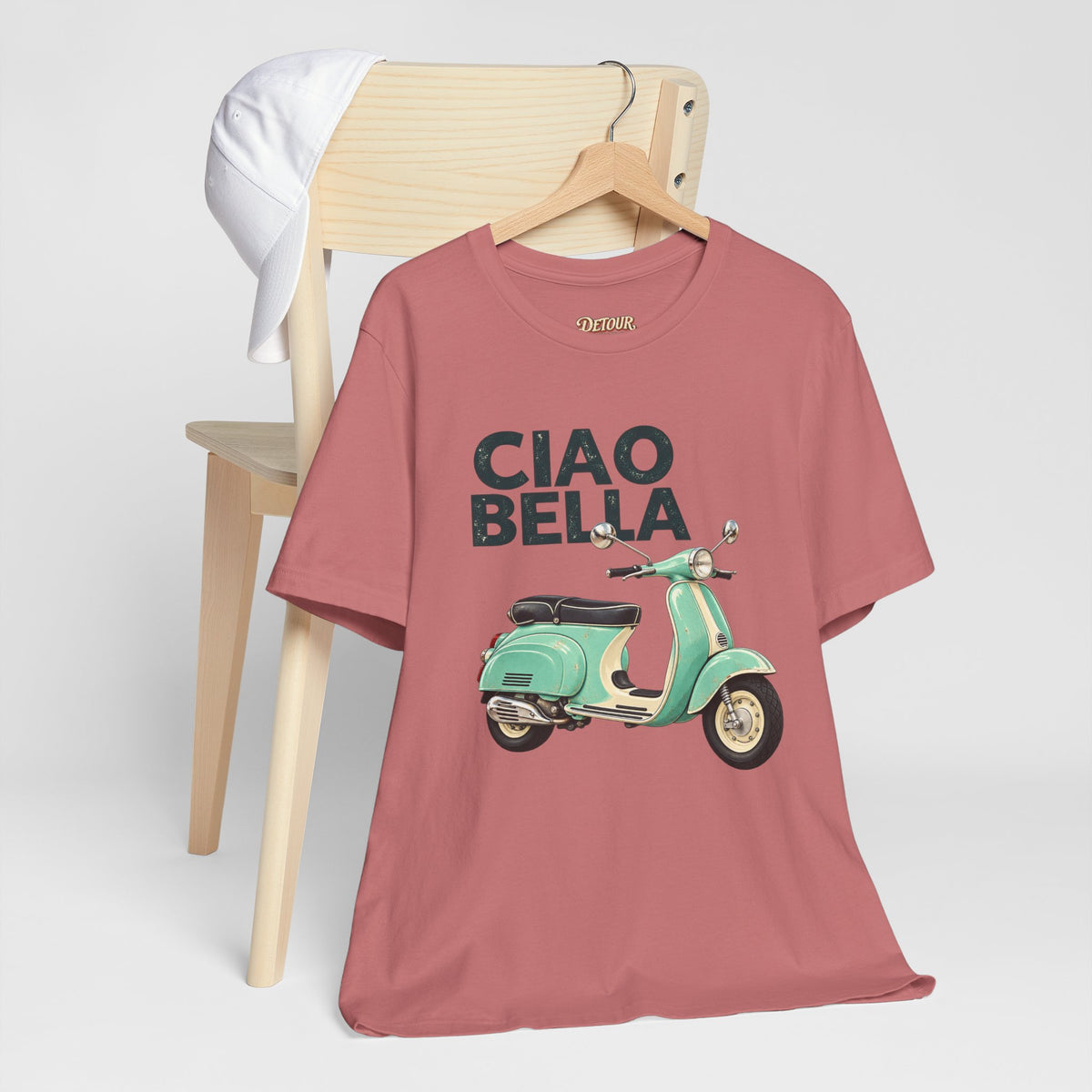 Ciao Bella Vespa Scooter Graphic T-Shirt