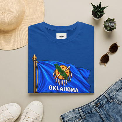 Oklahoma Flag T-Shirt — State Pride Tee with 'Oklahoma' & Seal
