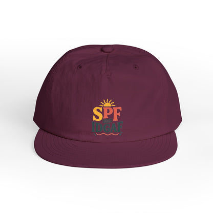 SPF IDGAF Surf Cap | Retro Sun Typography Hat