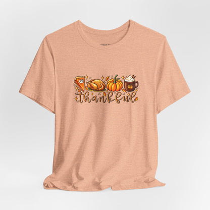 Thankful Harvest Tee — Thanksgiving Pumpkin & Pie Fall Shirt