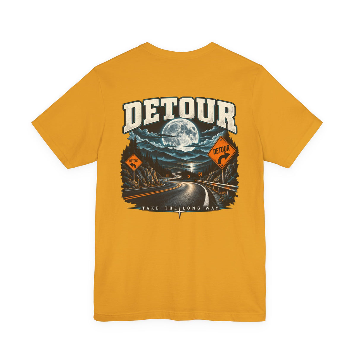 Detour Take the Long Way Road Trip Graphic T-Shirt