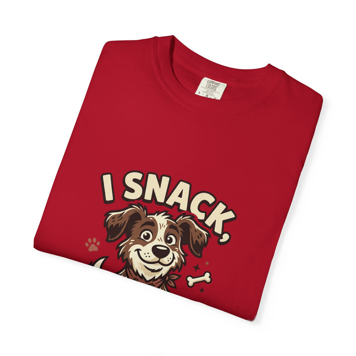 I Snack Therefore I Am Dog T-Shirt