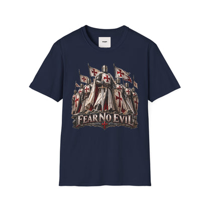 T‑Shirt — Crusader Knight 'Fear No Evil' Graphic Tee