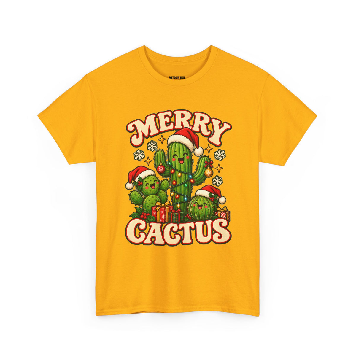 Merry Cactus Christmas Tee — Festive Holiday Cactus Shirt