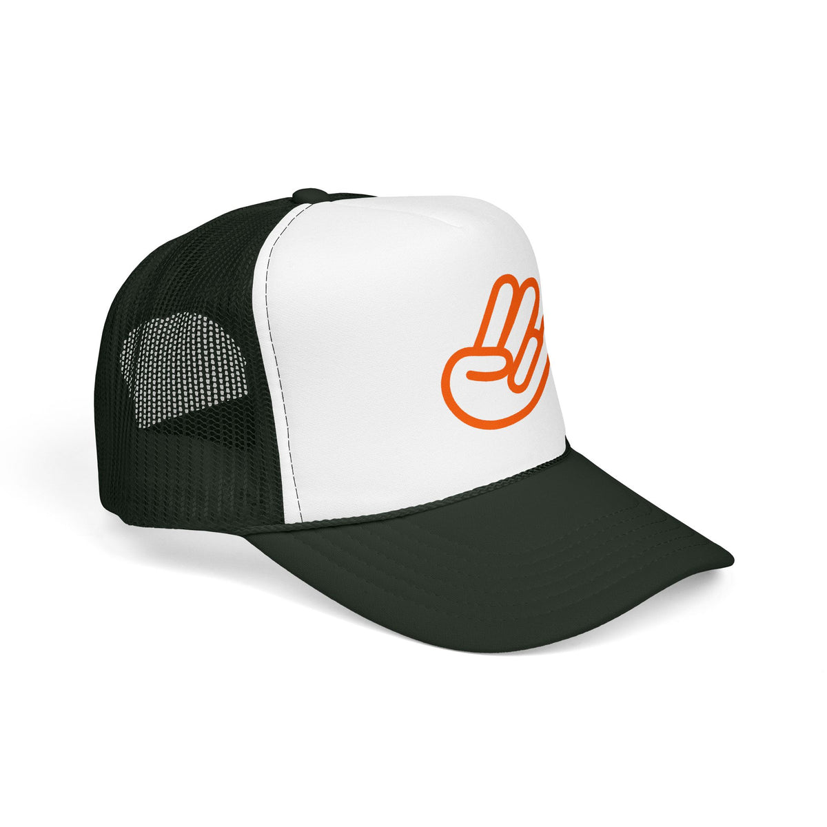 Shocker Foam Trucker Hat — Retro Orange Surf Vibe Mesh Cap