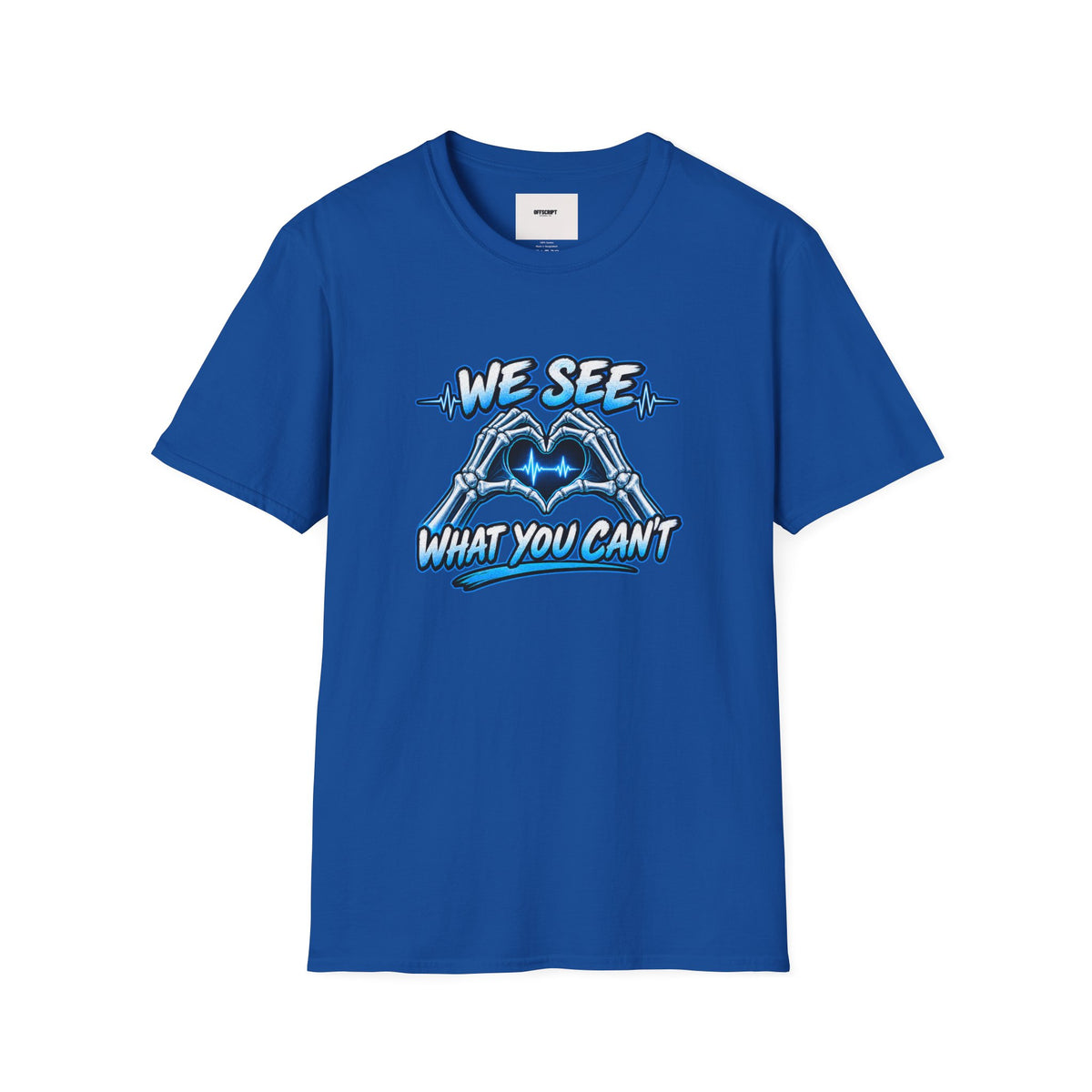 T-Shirt — “We See What You Can’t” Cardiac Tech Heartbeat Design