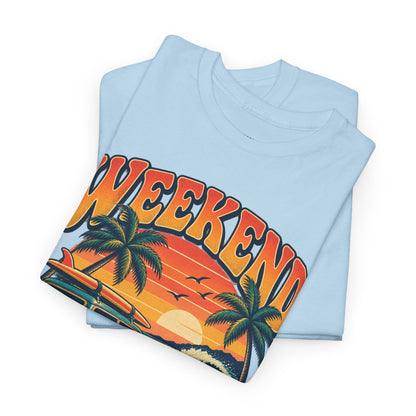 Weekend State of Mind Tee – Retro Surf Van Sunset T-Shirt