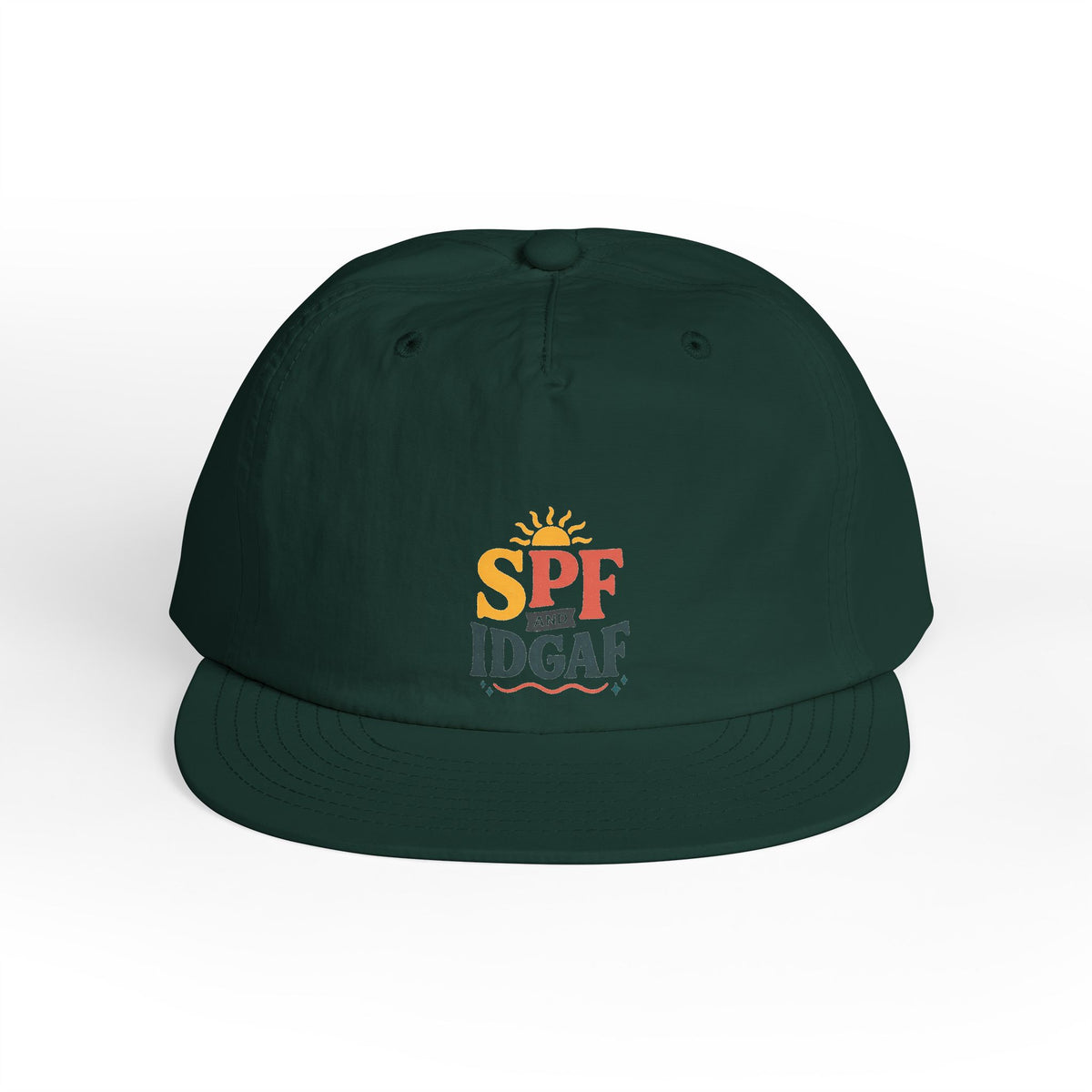 SPF IDGAF Surf Cap | Retro Sun Typography Hat