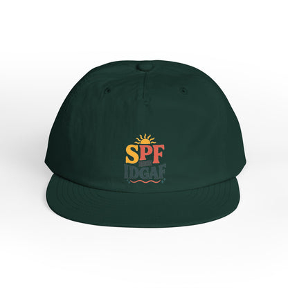 SPF IDGAF Surf Cap | Retro Sun Typography Hat