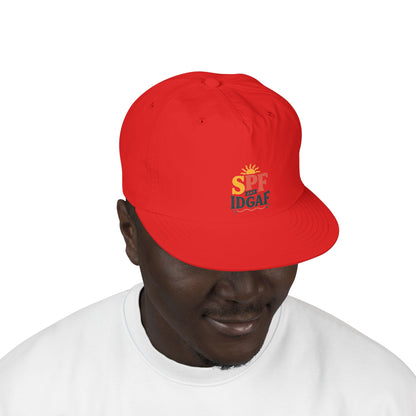 SPF IDGAF Surf Cap | Retro Sun Typography Hat