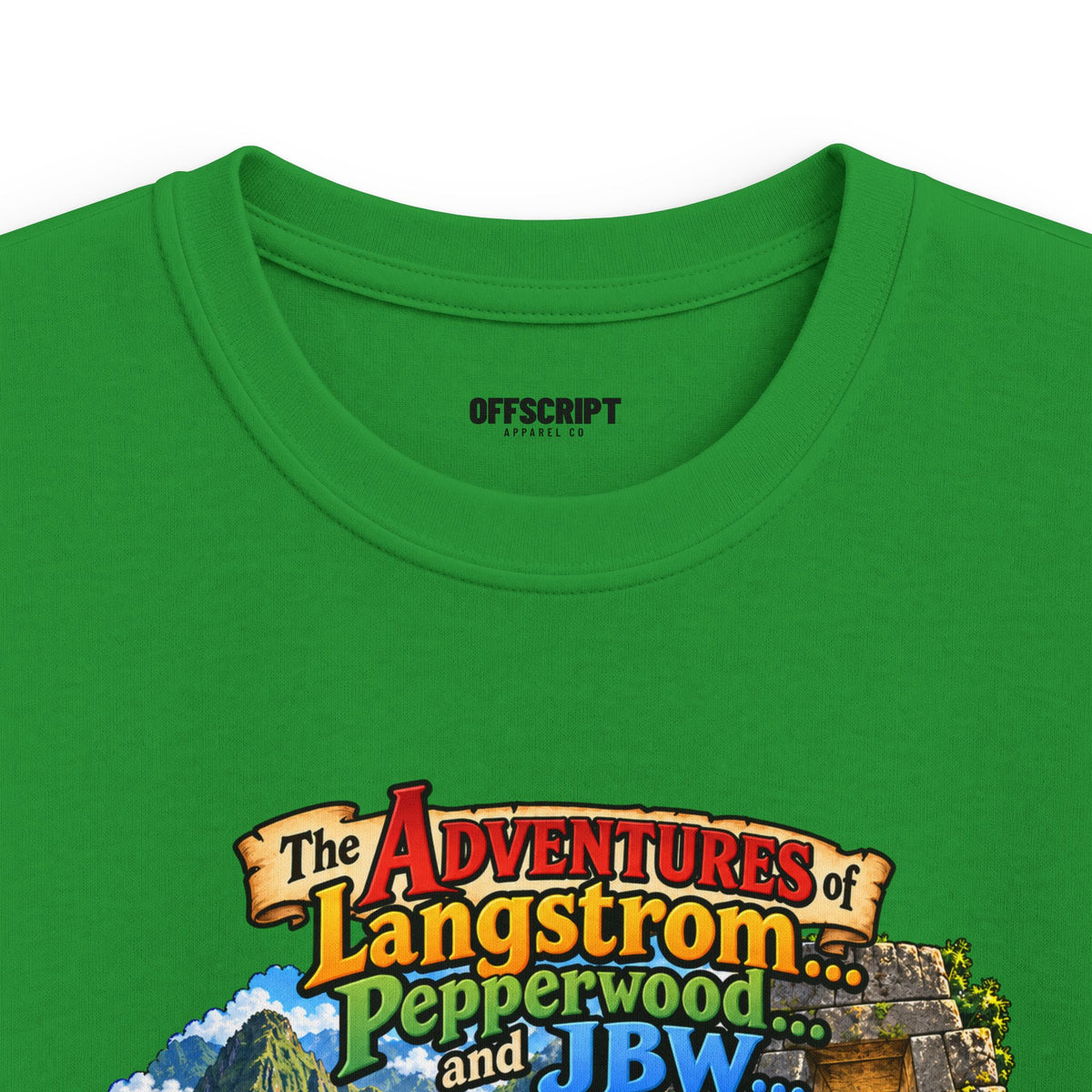 Kids Tee — "The Adventures of Langstrom, Pepperworth & JBW" Chapter One and a Half Illustration