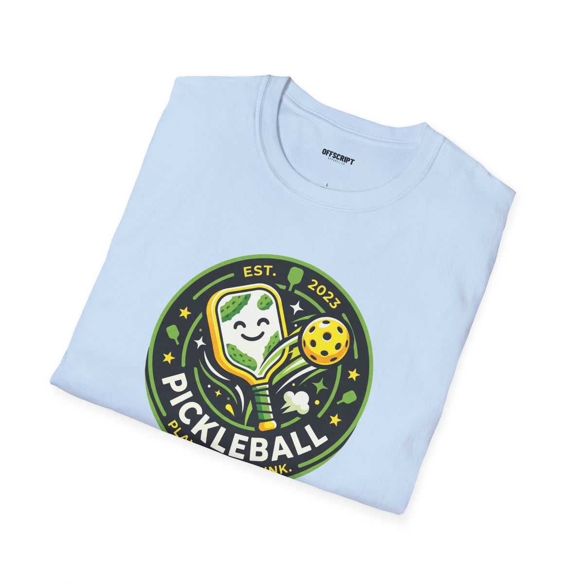 Pickleball Retro Crest T-Shirt — 'Pickleball' Vintage Logo Tee