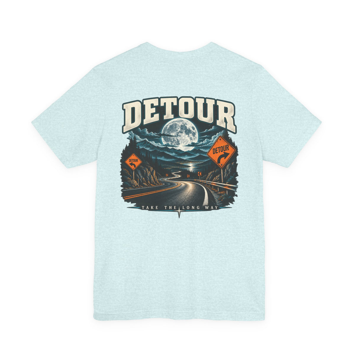Detour Take the Long Way Road Trip Graphic T-Shirt