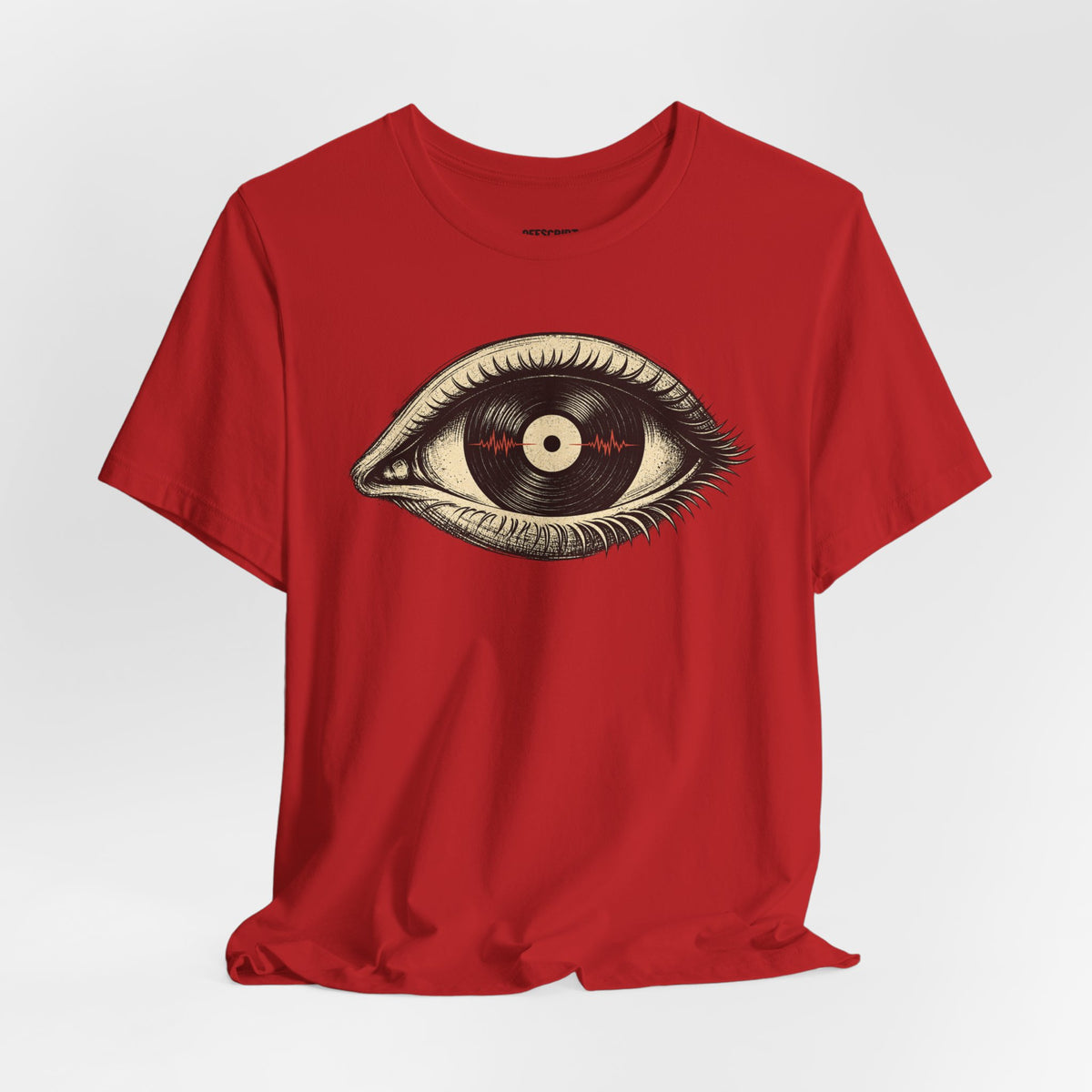 Graphic Tee — Vintage Vinyl Eye Illustration T‑Shirt
