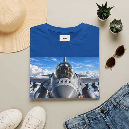 Fighter Jet Front View Tee — Military Aviation Pilot T-Shirt