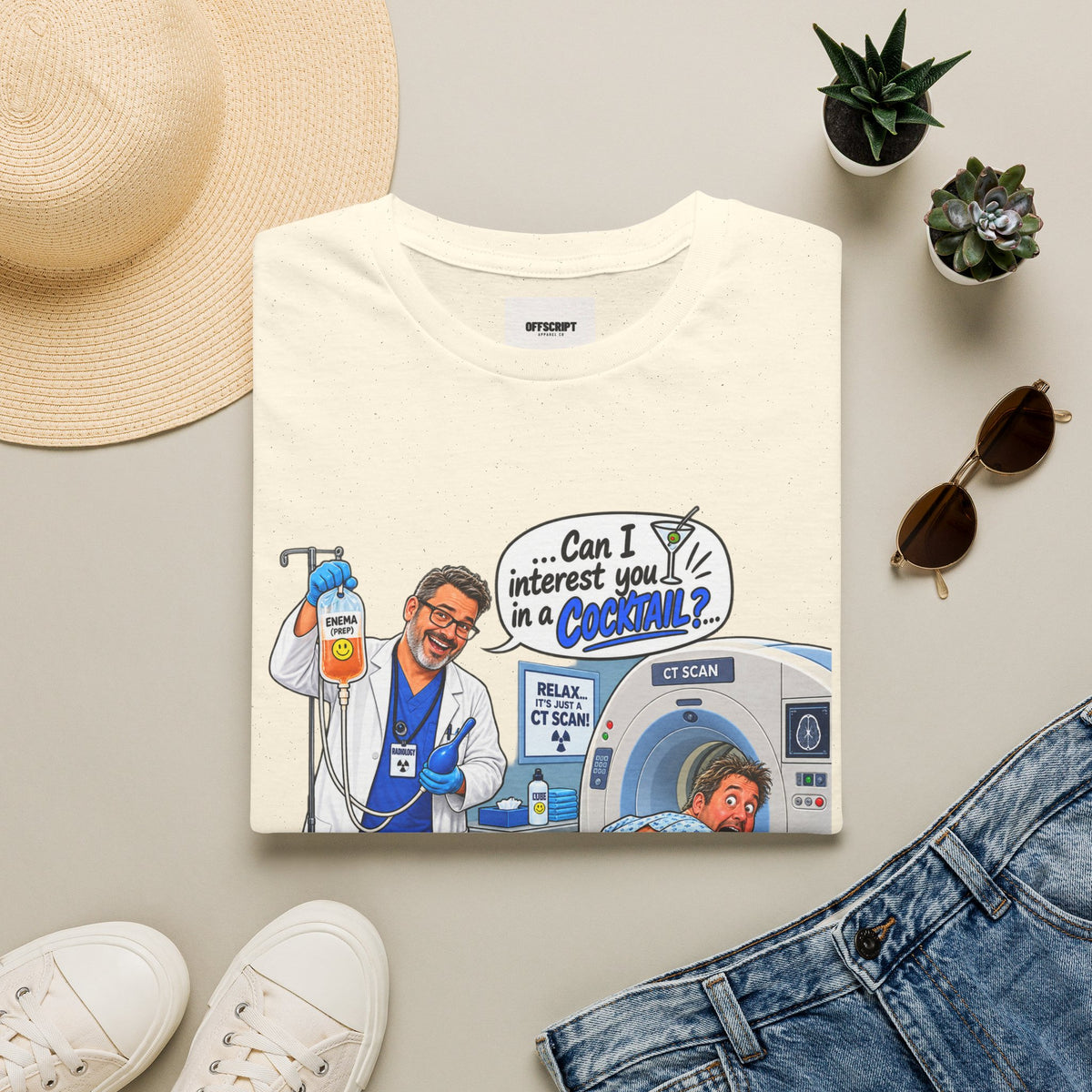 CT Tech T-Shirt — Funny ‘Can I Interest You in a Cocktail?’ Radiology Shirt