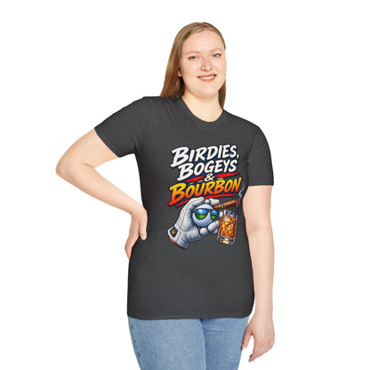 Birdies, Bogeys & Bourbon Golf T-Shirt
