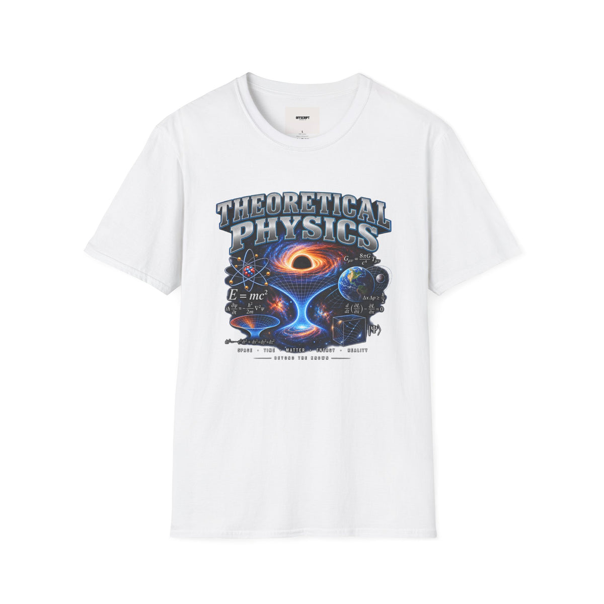 Theoretical Physics Graphic Tee — Science Galaxy Black Hole Design