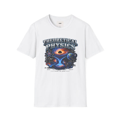 Theoretical Physics Graphic Tee — Science Galaxy Black Hole Design