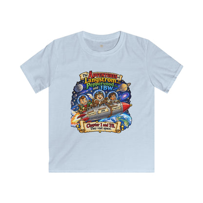 Kids Space Adventure Tee — 'The Adventures of Langstron, Pepperwood & JBW' Rocket Shirt