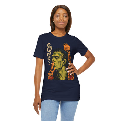 Vintage Frankenstein Smoking Monster T-Shirt