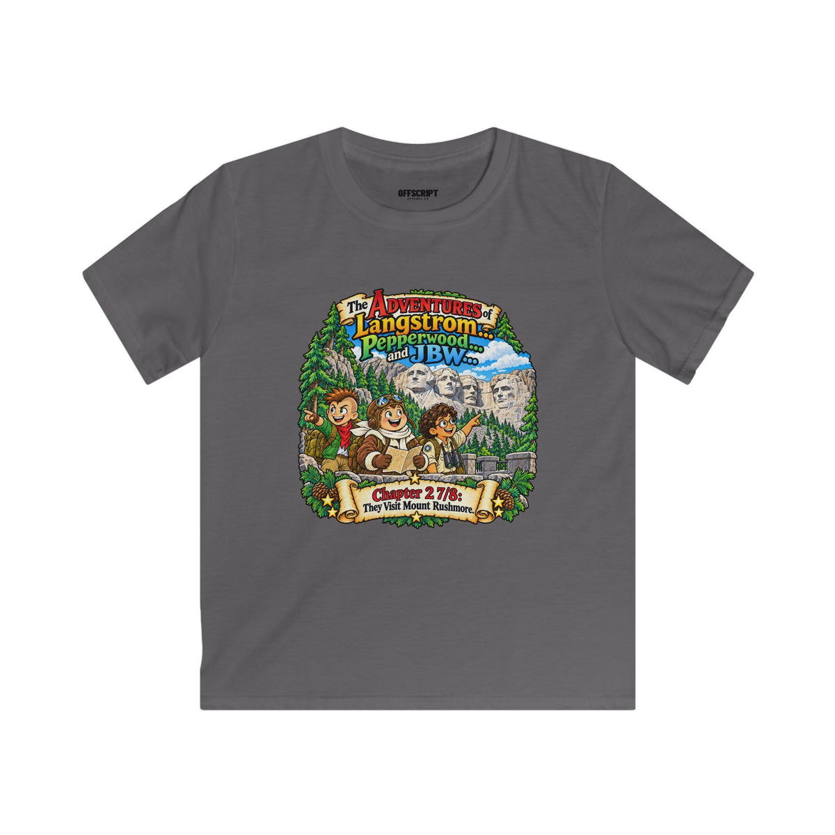 Kids Tee — Adventure of Langstrom Pepperwood Club Vintage Camp Graphic
