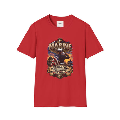 Marine Veteran T-Shirt — Proud USMC Eagle & Flag Tribute Tee