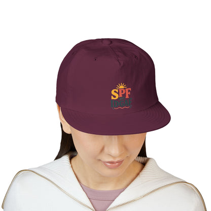SPF IDGAF Surf Cap | Retro Sun Typography Hat