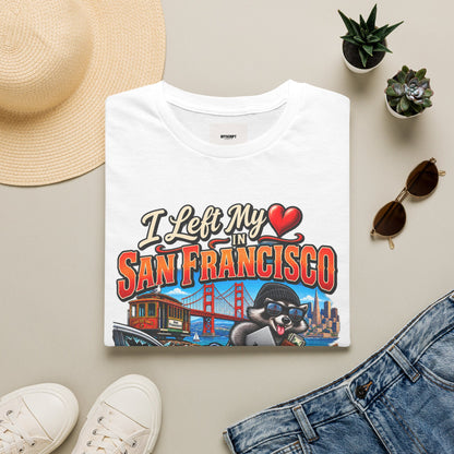 “I Left My Heart in San Francisco” T-Shirt — Vintage Golden Gate Cityscape Tee