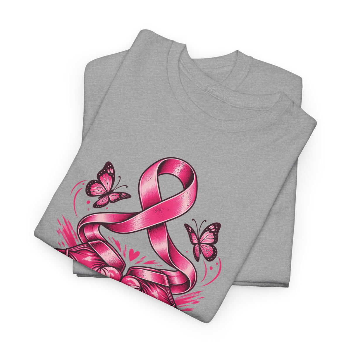 T-Shirt — Her Fight Our Strength Pink Ribbon Breast Cancer Awareness Tee