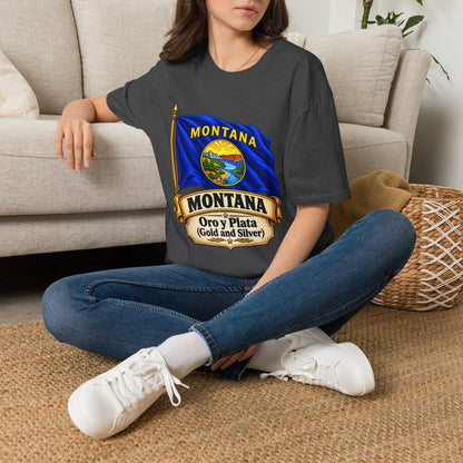 Montana Flag T-Shirt — State Seal "Oro y Plata (Gold and Silver)" Graphic Tee