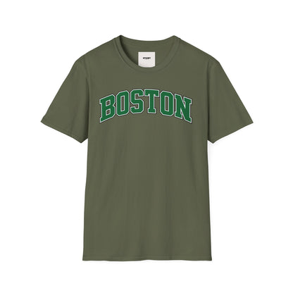Boston Arch Logo T‑Shirt — Classic College Campus Tee