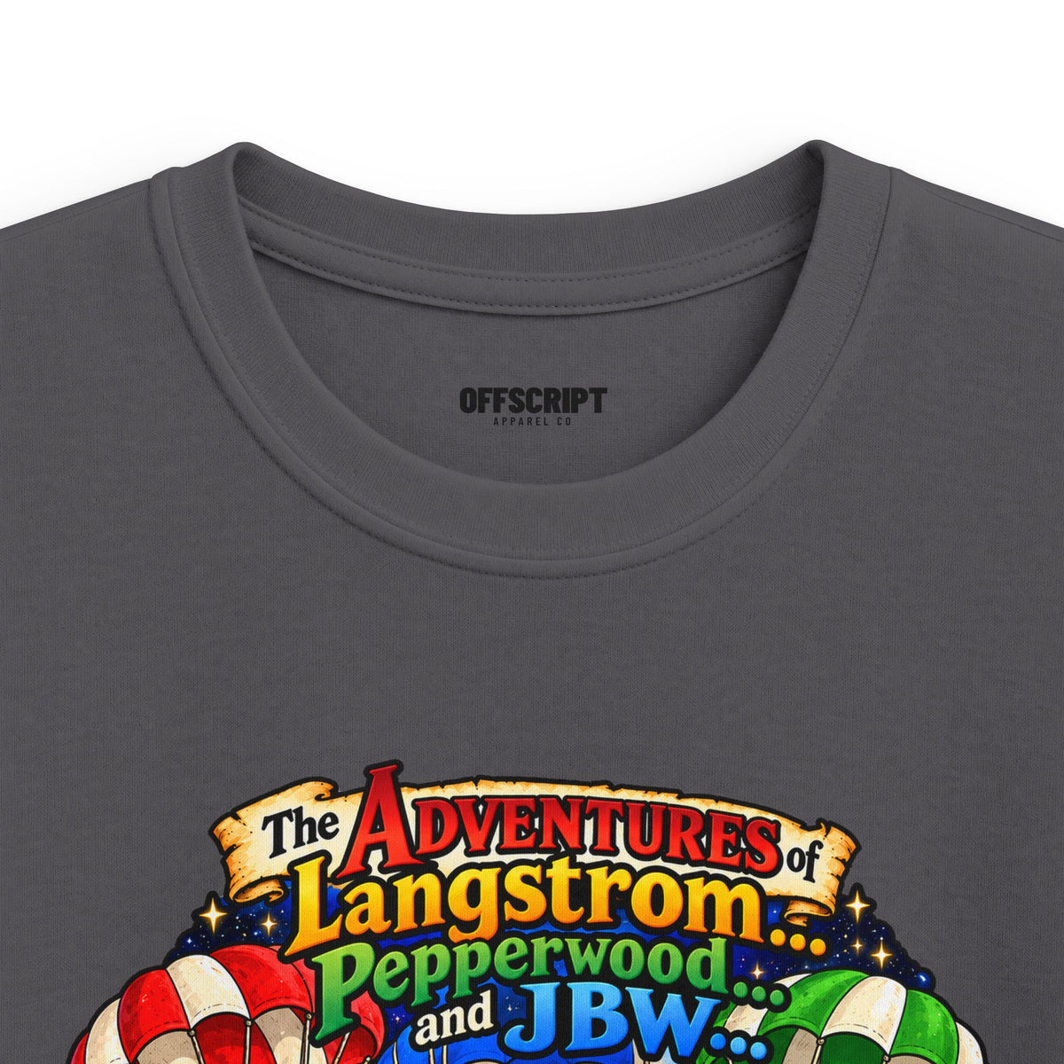 Kids Tee — The Adventures of Langstrom, Pepperwood & JBW: Chapter 2 "This Was The Moon"