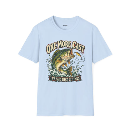 Fishing T-Shirt — "One More Cast" Bass Graphic Tee