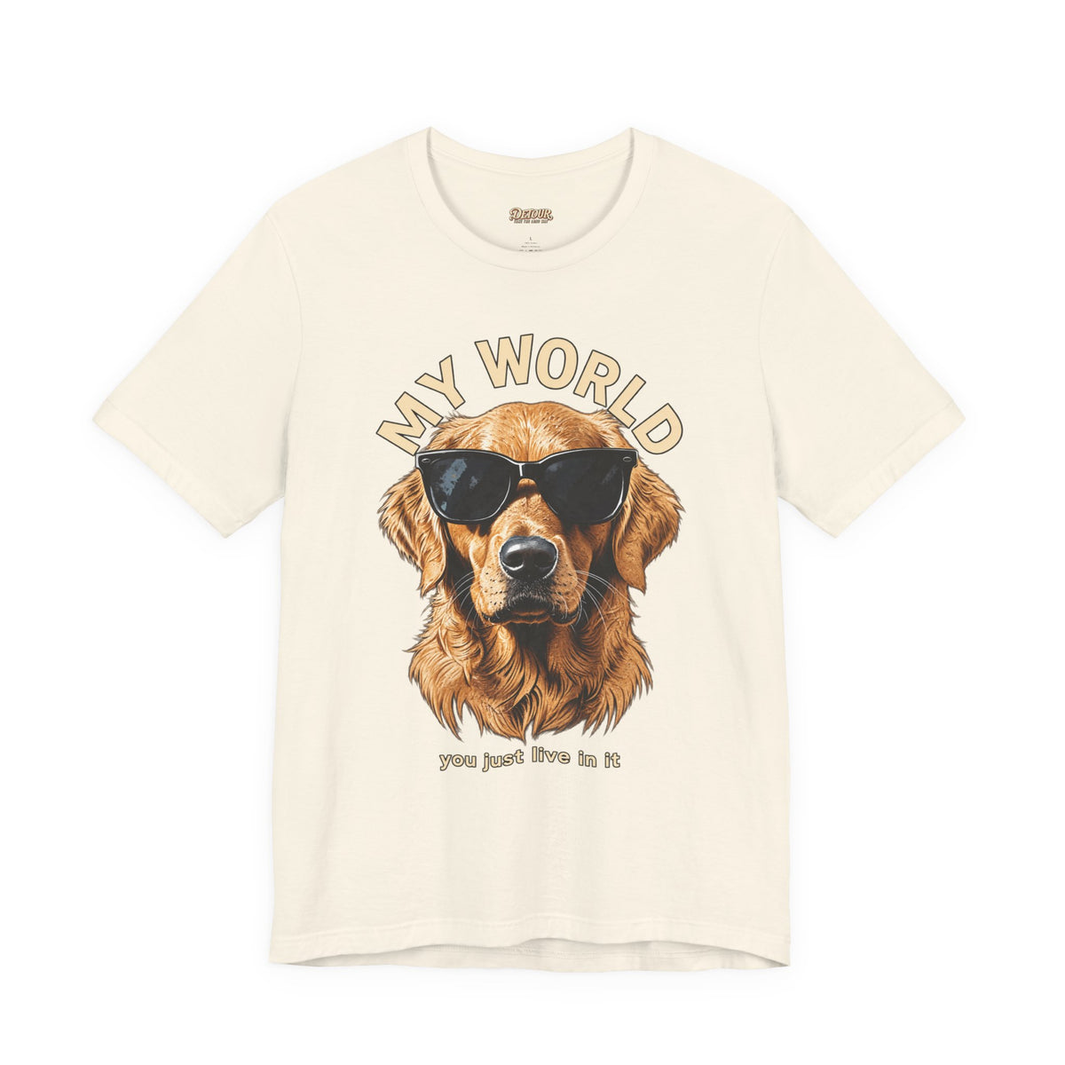 My World Golden Retriever Sunglasses T-Shirt