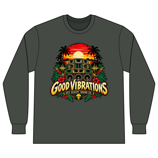 Good Vibrations Sunset Long Sleeve T-Shirt