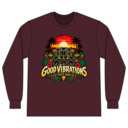 Good Vibrations Sunset Long Sleeve T-Shirt