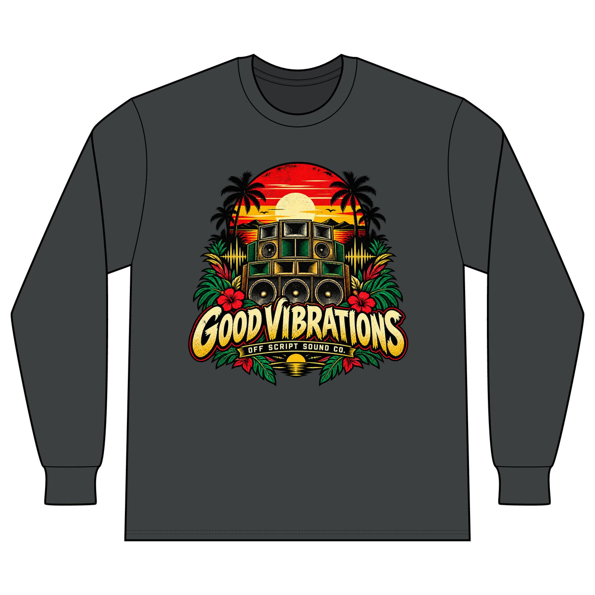 Good Vibrations Sunset Long Sleeve T-Shirt