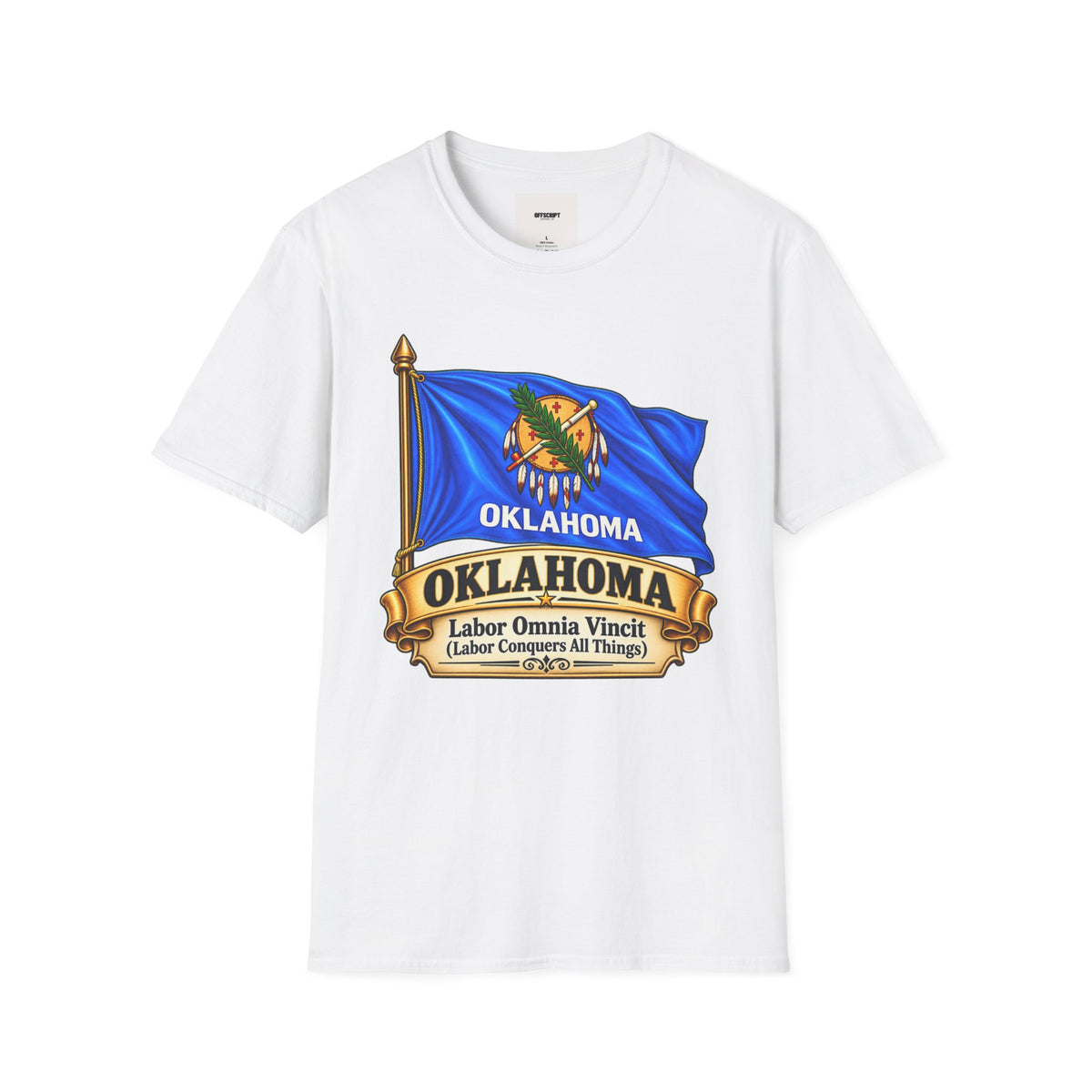 Oklahoma Flag T-Shirt — State Pride Tee with 'Oklahoma' & Seal