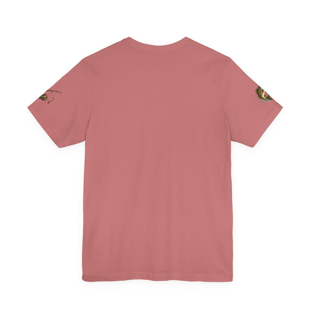 Sunset Lake Fishing T-Shirt — Mountain Boat Fishing Graphic Tee