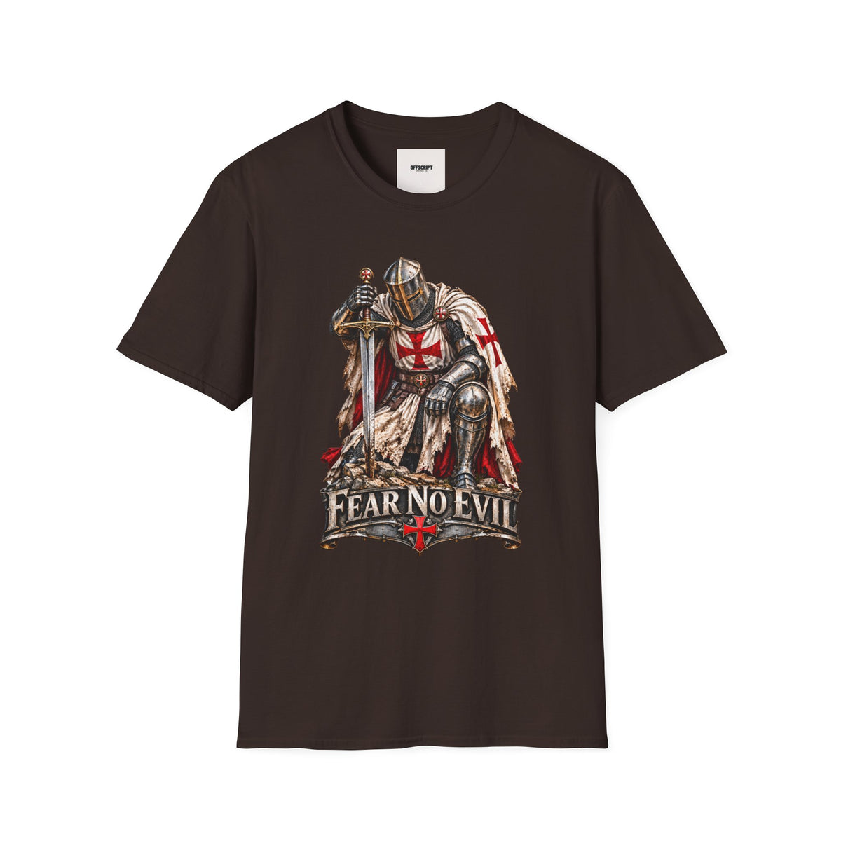 Knight T-Shirt — Fear No Evil Crusader Graphic Tee