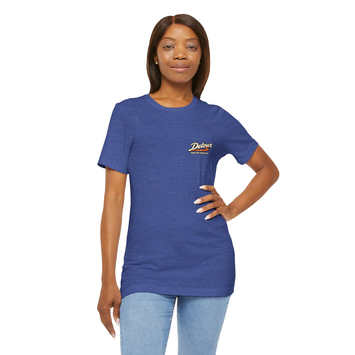 Detour Take the Long Way Road Trip Graphic T-Shirt