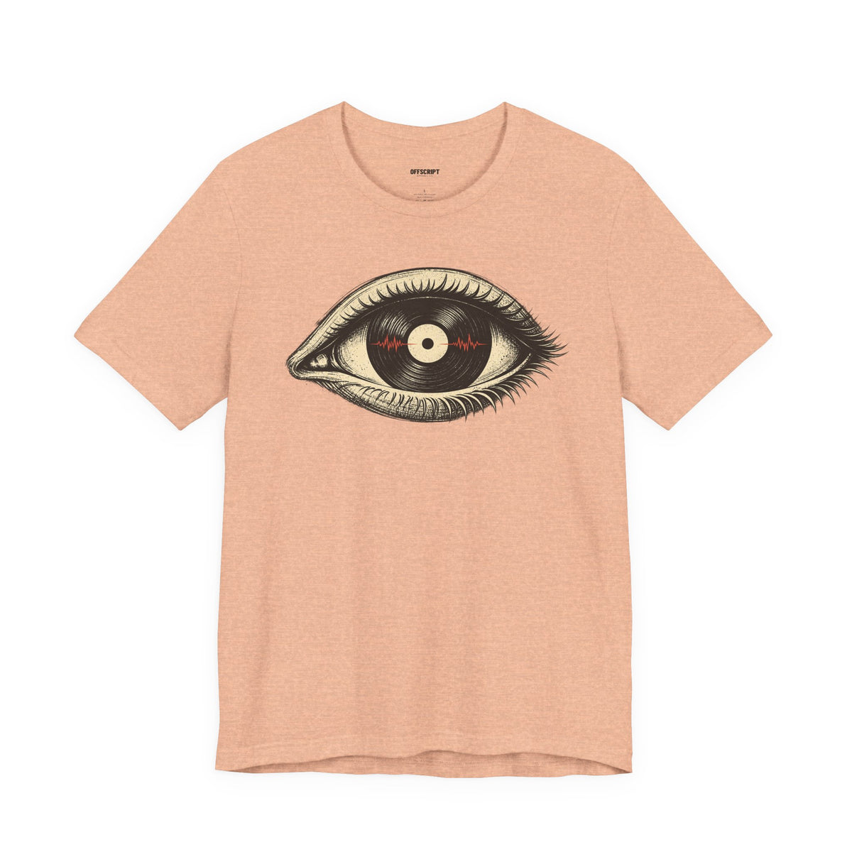 Graphic Tee — Vintage Vinyl Eye Illustration T‑Shirt